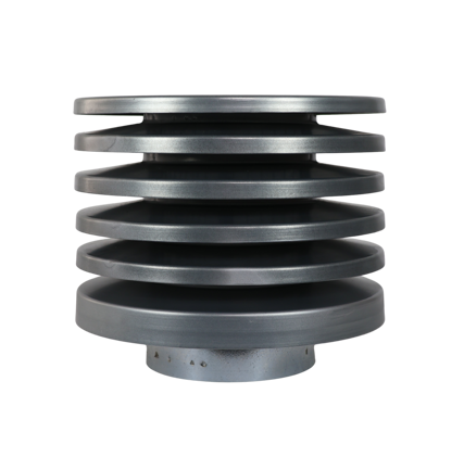 Louvered cap
