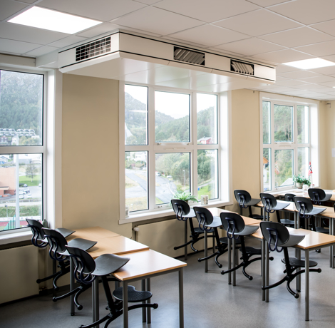 Ventilation in classroom with AM 1000